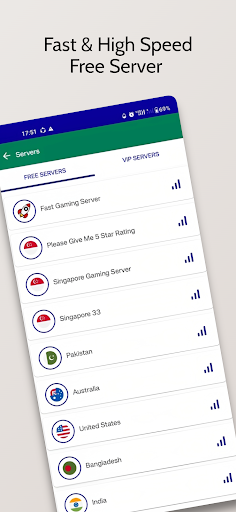 Screenshot of Gaming VPN - Lower Ping Vpn
