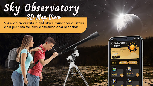 Android application Sky Observatory: 3D Map View screenshort