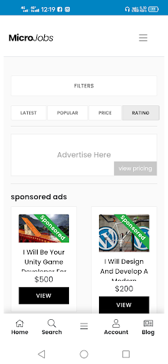 Part-time Job: Hire Freelancer Screen 2