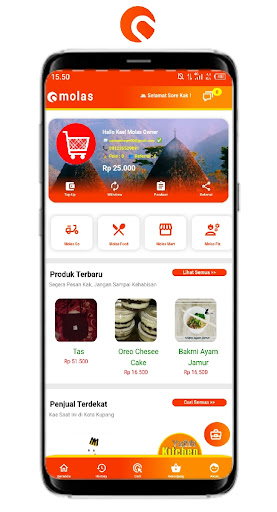 Android application Molas screenshort
