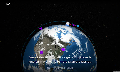 Screenshot of WeatherSats AR