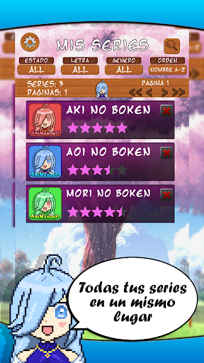 Android application AniManager screenshort