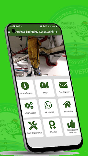 Android application Desentupidora Paulista Ecológi screenshort