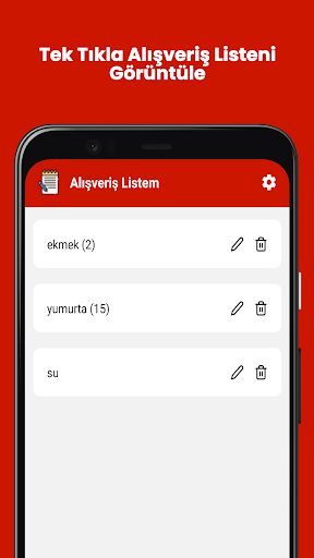 Alışveriş Listesi Screen 2