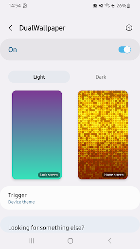 Android application Dual Wallpaper screenshort