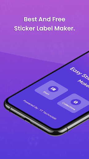 Android application Easy sticker label maker screenshort