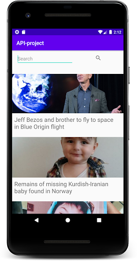 Android application Daily News: news app screenshort