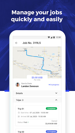Android application Harvx Driver screenshort