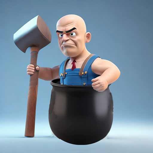 Climby Hammer man logo