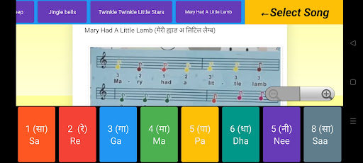 Xylophone with Tunes Learning Screen 2