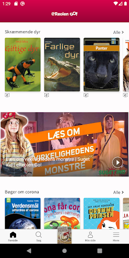Android application eReolen GO! screenshort