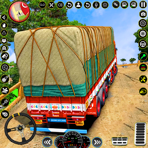 Indian Heavy Truck Delivery 3D logo