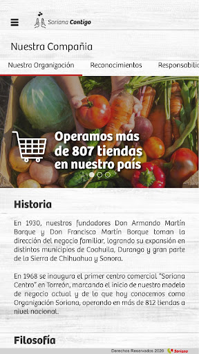 Android application Soriana Contigo screenshort