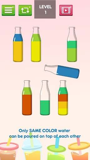 Android application Water sort Puzzle screenshort