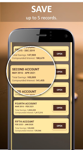 Android application Modified P2 Calculator screenshort