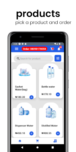 J-Rex Water App Screen 2