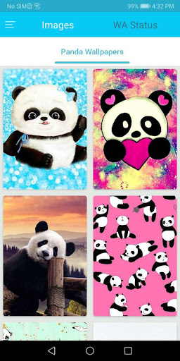 Android application Cute Panda Wallpaper screenshort