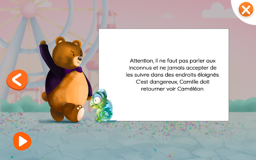 Camille à la fête foraine