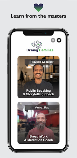 Android application Brainy Families screenshort