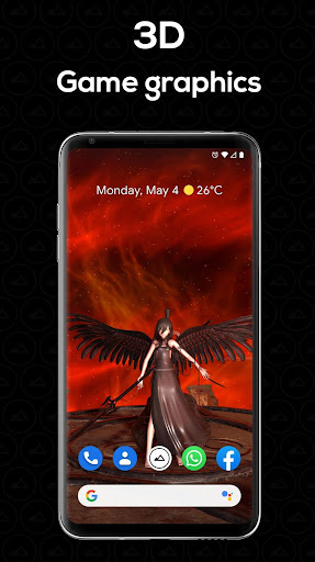 Android application Fallen Angel Live Wallpaper screenshort