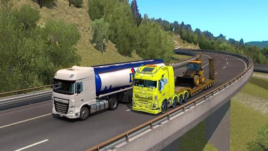Oil Transport Truck Driving