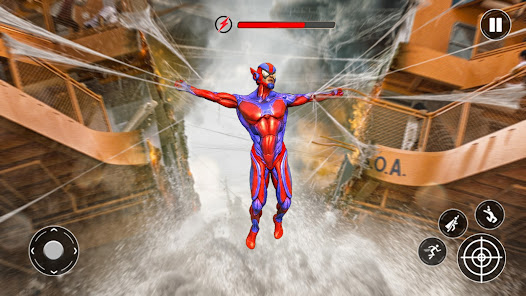 Captura 21 Héroe de la Cuerda Araña: Jueg android