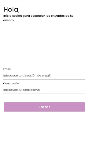 VINCUTICKET Scanner Screen 2