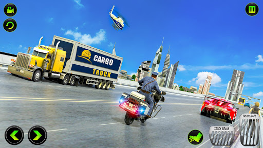 US Police CyberTruck Car Screenshot
