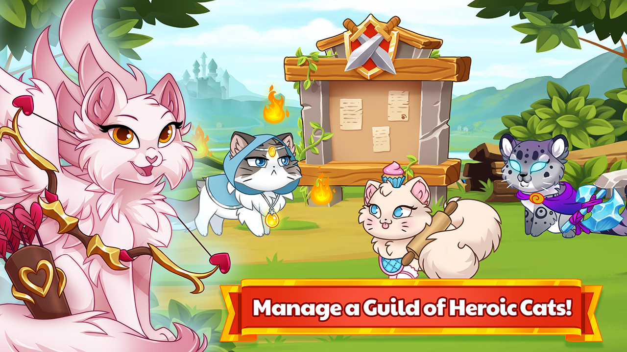 Download Castle Cats: Idle Hero RPG (MOD Unlimited Coins)