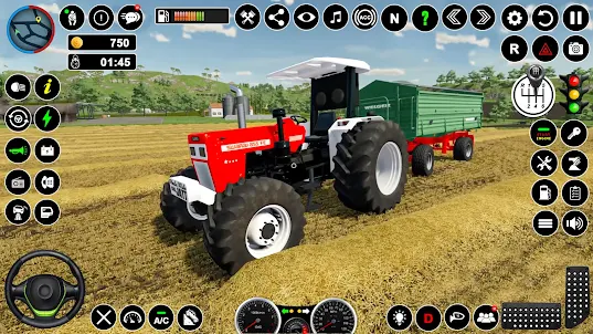 農業ゲーム: トラクターシム 3D
