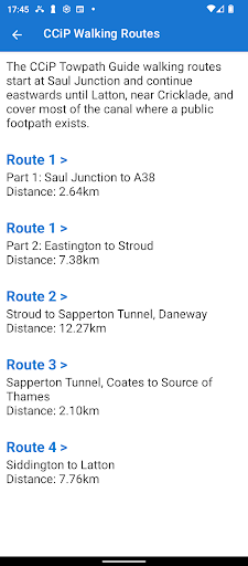Cotswold Canals Towpath Guide Screen 2
