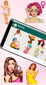 Screenshot 20 Wasticker mujeres android