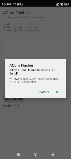 Alpha Com ACom Flasher Screen 2
