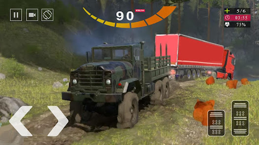 Captura de Pantalla 10 Ejército Camión Conducir android