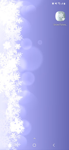 Snow Flakes Live Wallpaper Screen 2