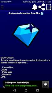 Diamantes gratis para FF