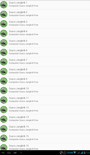 Kumpulan Suara Jangkrik Screen 2