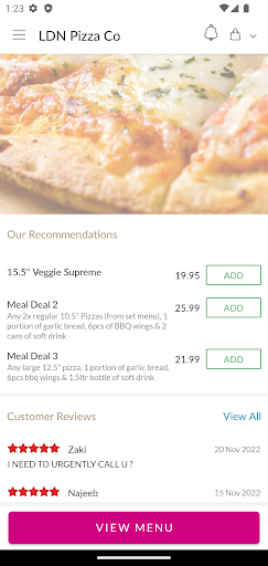 LDN Pizza Co Screen 2