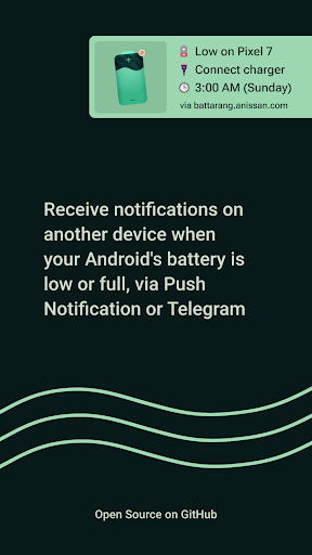 Android application Battarang Notifier screenshort