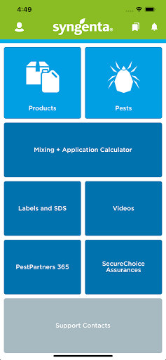 SyngentaPMP Pest App Screen 2