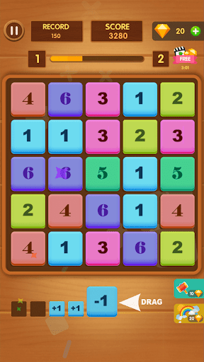 Merge Block Number Puzzle Screen 3