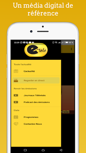 Android application E-télé : Télévision Béninoise screenshort