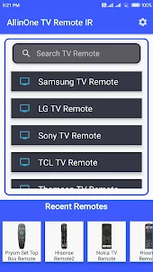 AllinOne TV Remote IR