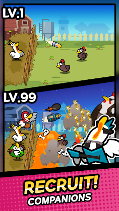 Duck vs Chicken : Idle Defense - Screenshot 2