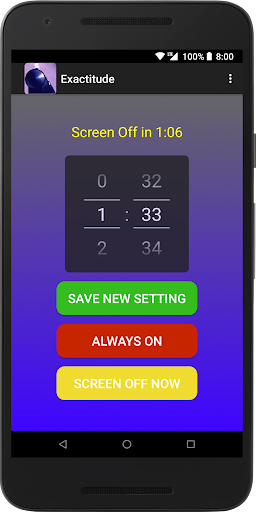 Android application Exactitude screenshort