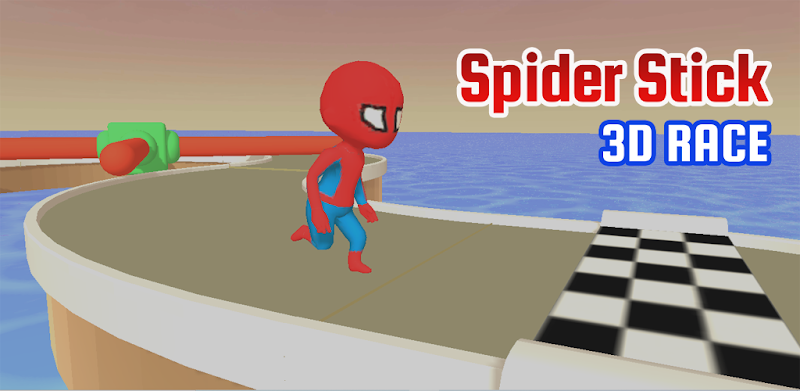Spider Stickman 3D Race : Superhero Fun Race
