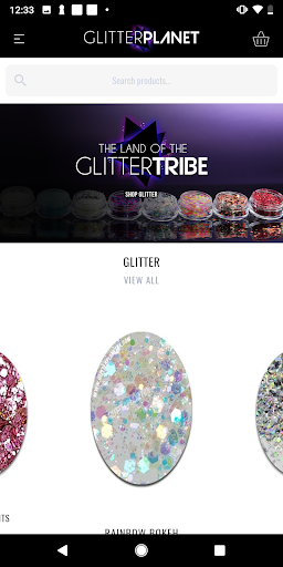 Android application Glitter Planet screenshort