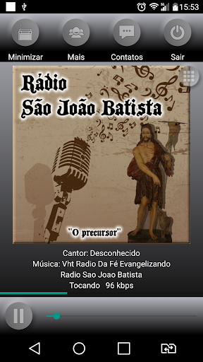 Android application Rádio São João Batista screenshort