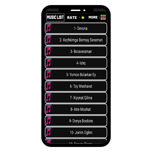 Android application ummon guruhi qo'shiqlari 2024 screenshort