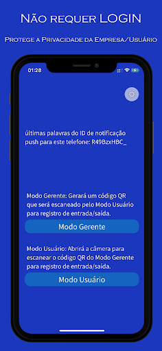Visualização do aplicativo
